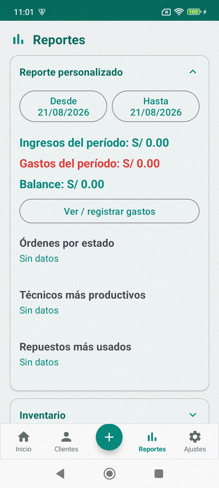 Reportes personalizados