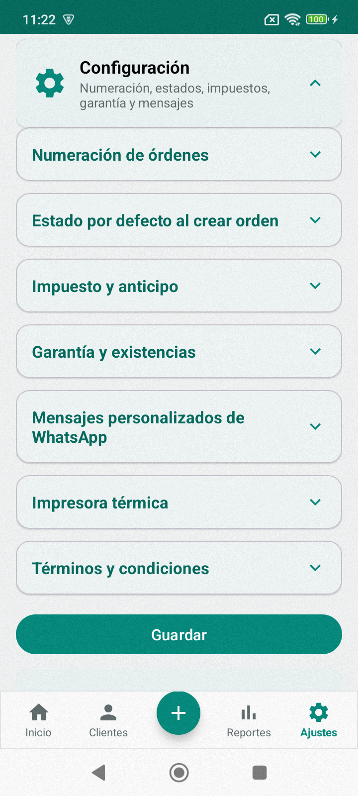 Configuración