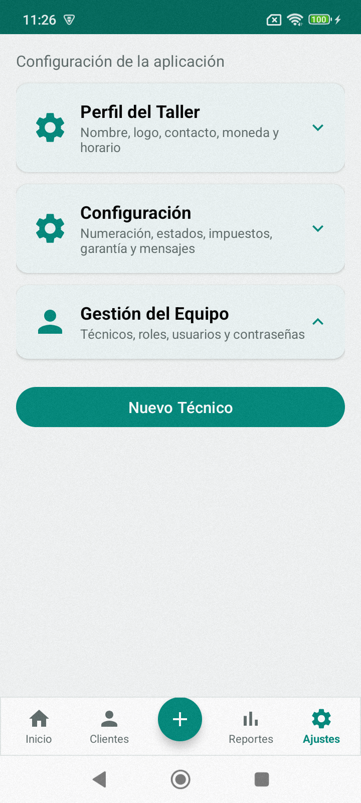 Gestión de dispositivos